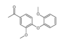 1-[3-methoxy-4-(2-methoxyphenoxy)phenyl]ethanone结构式