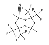 1,5,5-trimethyl-3,3,7,7-tetrakis-trifluoromethyl-tetrahydro-pyrazolo[1,2-a]pyrazole-1-carbonitrile Structure