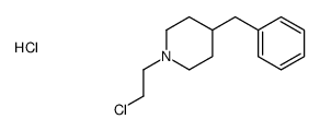 4-benzyl-1-(2-chloroethyl)piperidine,hydrochloride Structure