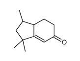 1,3,3-trimethyl-2,6,7,7a-tetrahydro-1H-inden-5-one结构式