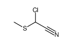 2-chloro-2-methylsulfanylacetonitrile结构式