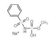 benzenesulfonamido-methoxy-phosphinic acid结构式