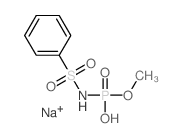 benzenesulfonamido-methoxy-phosphinic acid Structure