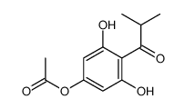 [3,5-dihydroxy-4-(2-methylpropanoyl)phenyl] acetate结构式