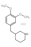 3-(3,4-DIMETHOXY-BENZYL)-PIPERIDINE HYDROCHLORIDE结构式