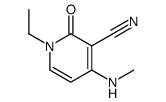 1-ethyl-4-(methylamino)-2-oxopyridine-3-carbonitrile结构式