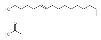 acetic acid,pentadec-5-en-1-ol Structure