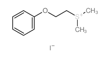 dimethyl(2-phenoxyethyl)sulfanium,iodide结构式