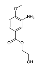 2-hydroxyethyl 3-amino-4-methoxybenzoate结构式