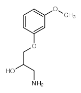 1-氨基-3-(3-甲氧基-苯氧基)-2-丙醇结构式