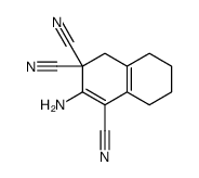 2-amino-5,6,7,8-tetrahydro-4H-naphthalene-1,3,3-tricarbonitrile Structure