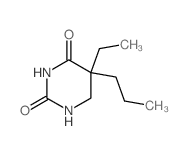 5-ethyl-5-propyl-1,3-diazinane-2,4-dione Structure