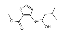 methyl 3-(3-methylbutanoylamino)thiophene-2-carboxylate Structure