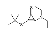 2-tert-butylsulfanyl-3-(diethylamino)cycloprop-2-ene-1-thione结构式