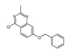 4-chloro-2-methyl-7-phenylmethoxyquinazoline结构式