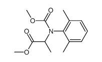 2-[(2,6-Dimethyl-phenyl)-methoxycarbonyl-amino]-propionic acid methyl ester Structure