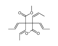 3-methoxycarbonyl-2,2,3-tris(prop-1-enyl)hex-4-enoate Structure