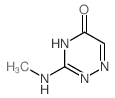3-methylamino-2H-1,2,4-triazin-5-one Structure