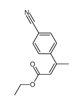 ethyl (Z)-3-(4-cyanophenyl)-2-butenoate Structure