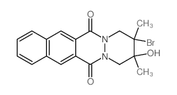 Benzo[g]pyridazino[1,2-b]phthalazine-6,13-dione, 2-bromo-1,2,3,4-tetrahydro-3-hydroxy-2,3-dimethyl-结构式