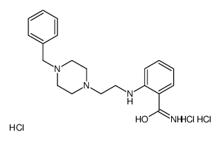 2-[2-(4-benzylpiperazin-1-yl)ethylamino]benzamide,trihydrochloride结构式