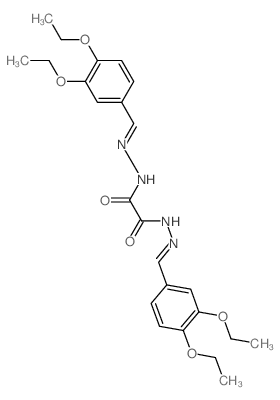 N,N-bis[(3,4-diethoxyphenyl)methylideneamino]oxamide Structure