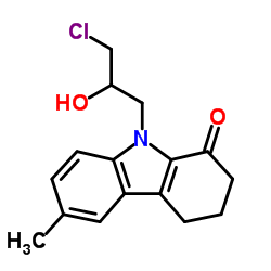 9-(3-Chloro-2-hydroxypropyl)-6-methyl-2,3,4,9-tetrahydro-1H-carbazol-1-one结构式