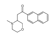 2-(4-methylmorpholin-3-yl)-1-naphthalen-2-ylethanone结构式