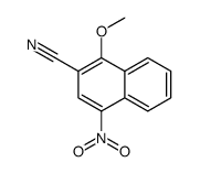 1-methoxy-4-nitronaphthalene-2-carbonitrile结构式