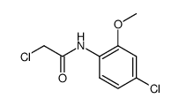 2-chloro-N-(4-chloro-2-methoxyphenyl)acetamide结构式