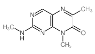 7(8H)-Pteridinone, 6,8-dimethyl-2-(methylamino)-结构式