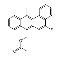 5-fluoro-7-hydroxymethyl 12-methylbenzanthracene acetate Structure