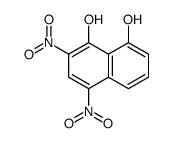 2,4-DINITRO-1,8-NAPHTHALENEDIOL structure