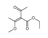 ethyl 2-acetyl-3-methoxybut-2-enoate结构式