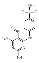 4-[(2,6-diamino-5-nitroso-pyrimidin-4-yl)amino]benzenesulfonamide结构式