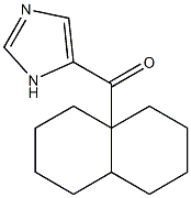 1H-Imidazol-4-yl[1,3,4,5,6,7,8,8aβ-octahydronaphthalen-4aα(2H)-yl] ketone结构式