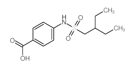 4-(2-ethylbutylsulfonylamino)benzoic acid结构式