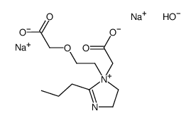 disodium 1-[2-(carboxylatomethoxy)ethyl]-1-(carboxylatomethyl)-4,5-dihydro-2-propyl-1H-imidazolium hydroxide Structure