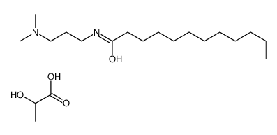 N-[3-(dimethylamino)propyl]dodecanamide,2-hydroxypropanoic acid Structure