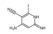 2,4-diamino-5-cyano-6-iodopyridine结构式