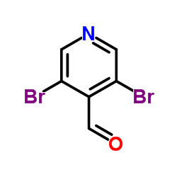 3,5-二溴-4-吡啶甲醛结构式