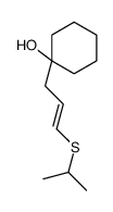 1-(3-propan-2-ylsulfanylprop-2-enyl)cyclohexan-1-ol结构式