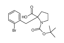 (R)-2-(2-BROMOBENZYL)-1-(TERT-BUTOXYCARBONYL)PYRROLIDINE-2-CARBOXYLIC ACID Structure