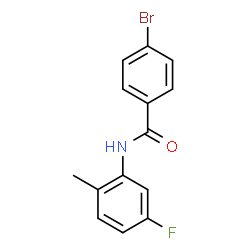 4-Bromo-N-(5-fluoro-2-methylphenyl)benzamide结构式