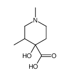 4-hydroxy-1,3-dimethylpiperidine-4-carboxylic acid Structure
