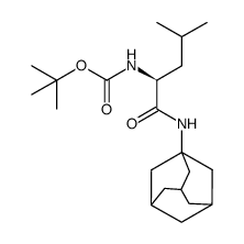 tert-butyl (1-((adamantan-1-yl)amino)-4-methyl-1-oxopentan-2-yl)carbamate Structure