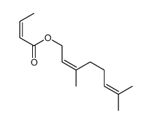 (,Z)-3,7-dimethyl-2,6-octadienyl 2-butenoate结构式