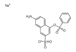 sodium,7-amino-4-(benzenesulfonyloxy)naphthalene-2-sulfonate Structure