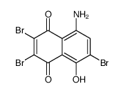 8-氨基-2,3,6-三溴-5-羟基-1,4-萘醌结构式