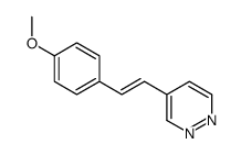 4-[2-(4-methoxyphenyl)ethenyl]pyridazine结构式